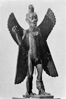 view M0006300: Bronze figurine of the demon, Pazuzu, bringer of disease