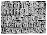 view M0006289: Assyrian cylinder depicting an exorcism