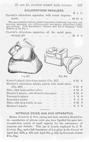 view M0005929: Chloroform inhaler and nitrous oxide gas apparatus, from Coxeter: <i>Catalogue of Surgical Instruments and Aparatus</i> (1870)