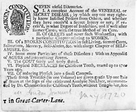 view M0006444: Advertisement for venereal disease cure, May 1720