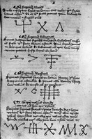 view M0007224: Manuscript page possibly depicting  Cabalistic figures