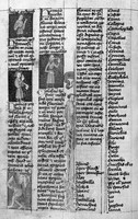 view M0007206: Manuscript page depicting various mythological people and creatures