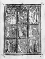 view M0006990: Manuscript page from <i>Roger Frugardi, Chirurgia, and other medical miscellany</i> depicting scenes of surgery