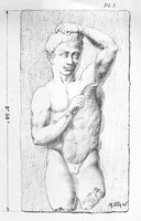 view M0007325: Illustrative print, after a drawing of a Greco-Roman bas-relief