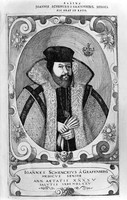 view M0007896: Portrait of Johannes Schenck, from Schenck: <i>Paratereseon sive observationum medicarum</i> (1609)