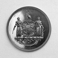 view M0007825: Joseph Lister's gold medal from the Royal College of Surgeons