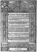 view M0008053: Rocha: <i>Digna redargnito</i>, 1523: title page