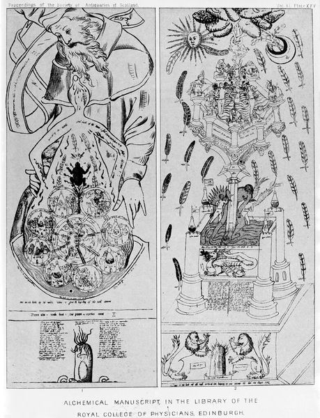 M0008734: Alchemical illustrations from the Ripley Scroll