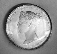 view M0007829: Joseph Lister's silver medal from the Royal Society of London