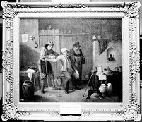 view M0007662: A surgeon tying a tourniquet around a man's arm