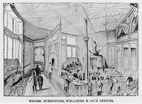 view M0008365: Interior Burroughs Wellcome & Co. head offices, Snow Hill, London