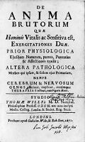 view M0008924: Willis: <i>De anima brutorum</i>, 1672: title page