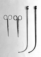 view M0007768: Urethral sounds and sinus forceps used by Joseph Lister
