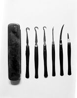 view M0007764: Case of surgical instruments used by Joseph Lister