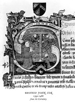 view M0007971: Historiated initial decorated with Brother John Cok