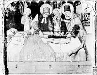 view M0007688: Photograph of an altar piece painting of Saints Cosmas and Damian
