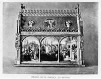 view M0007978: Shrine of St. Ursula at Bruges, from Wall: <i>Shrines of British Saints</i>