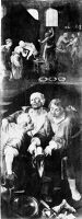 view M0007692: Tryptych panel depicting a scene from the lives of Saints Cosmas and Damian