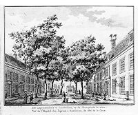 view M0007483: 'The Leprozenhuis', Amsterdam, 1765