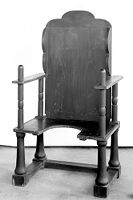 view M0007445: Model of a parturition chair, as described by Heister, 1770