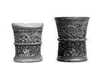 view M0007511: Two decorated mortars