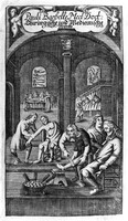 view M0007893: Leg amputation, from Barbette: <i>Medicinische, chirurgische und antomische Schrifften</i> (1692)
