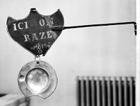 view M0008575: Barbers shop sign