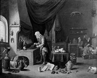 view M0008559: An alchemist in his laboratory