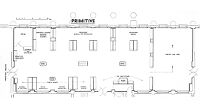 view M0008976: Plan of the Wellcome Historical Medical Museum "Primitive Gallery", 3rd floor north side