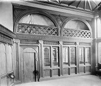 view M0008539: Carved panelling in Burroughs Wellcome & Co offices, Snow Hill