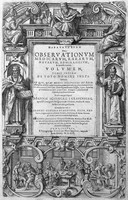 view M0007895B: Surgery and leg amputation, from Schenck: <i>Paratereseon sive observationum medicarum</i> (1609)