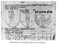 view M0007970: Procession Banners used by St. Bartholomew's Hospital