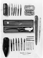 view M0008395: Lancets, 18th and 19th century