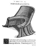 view M0007458: Illustration of parturition chair designed by Rüff, 1554