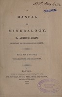 view A manual of mineralogy / By Arthur Aikin.