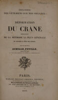view Influence des vêtemens sur nos organes. Déformation du crâne résultant de la méthode la plus générale de couvrir la tête des enfans / [Achille Louis Foville].