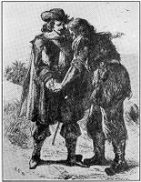 view M0010905: Thomas Dover rescuing Alexander Selkirk from the Island of Juan Fernandes