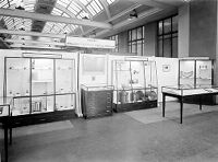 view M0010028: Wellcome Historical Medical Museum exhibit at the Pasteur Exhibition, Science Museum, April-May 1947: general view