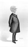 view M0010687: Caricature of Oliver Wendell Holmes (1809-1894)