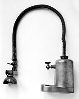 view M0010641: Hot water bath type of ether inhaler, c.1847