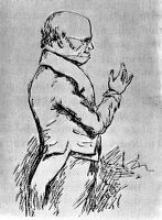 view M0010706: Sketch of Robert Knox (1791-1862)