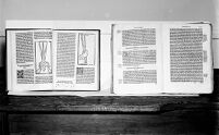 view M0009906: Wellcome Historical Medical Museum display: earliest references to anaesthesia in English printed books