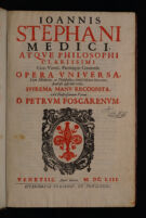 view Opera universa, cùm medicinae, ac philosophiae, tùm cultioris literaturae studiosis apprimè utilia : suprema manu recognita.