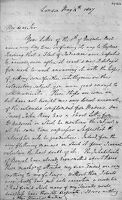 view M0011056: Letter from Edward Jenner to Dr. John Le Carro, London, 4 May 1807: first page