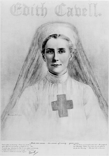M0011538: Portrait of Edith Cavell (1865-1915)