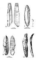 view M0011096: Flint instruments from the Old Stone Age: the blade