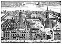 view M0011969: Reproduction of an engraving titled <i>"The Colledge of Glasgow"</i> known today at the University of Glasgow