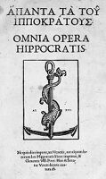view M0011836: Reproduction of the title page from Hapanta ta tou Hippokratous. Omnia opera Hippocratis, 1526