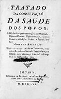 view M0011126: Sanchez: <i>Tratado da conservacao</i>, 1756: title page