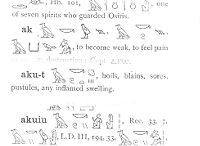 view M0011776: Reproduction of a cropped page from E.A. Wallis Budge's An Egyptian Hieroglyphic Dictionary